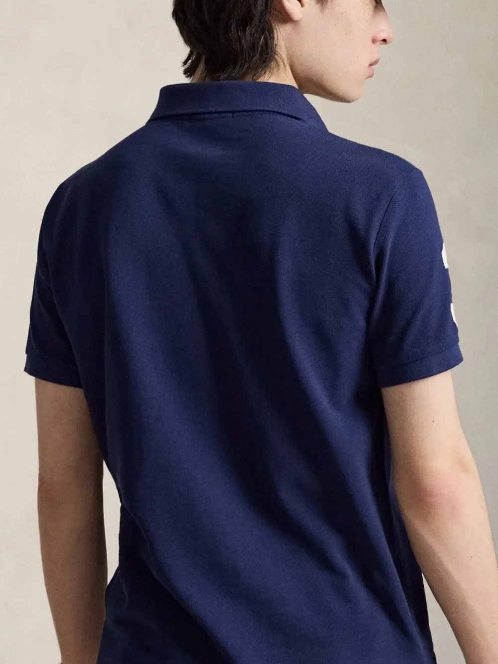 Ralph Lauren Navy Polo Shirt with Embroidered Logo Yacht Club - Size L ~ NWT